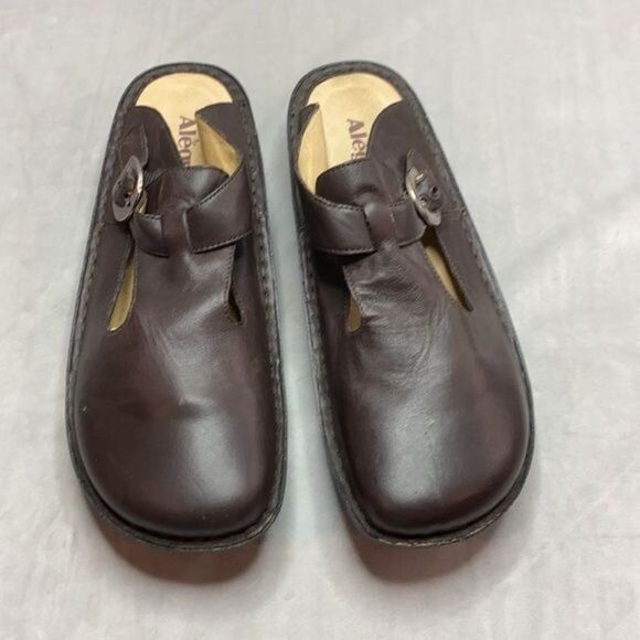 ALEGRIA Alg-602 chocolate brown clogs size 42 - Picture 3 of 10